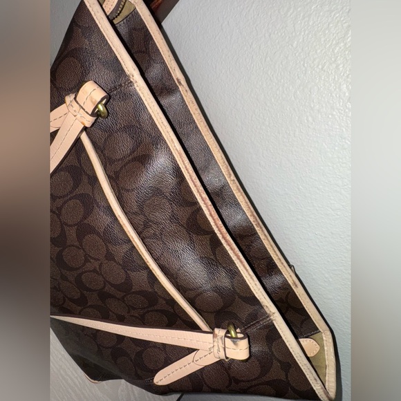 Coach PEYTON SIGNATURE ZIP TOP TOTE B1405-F28365 - Picture 10 of 14